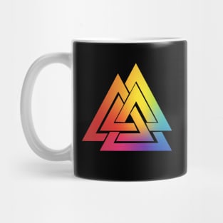 Tie Dye Viking Valknut Mug